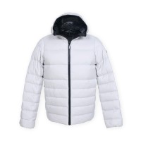 Pluvis Short Down Jacket White Black