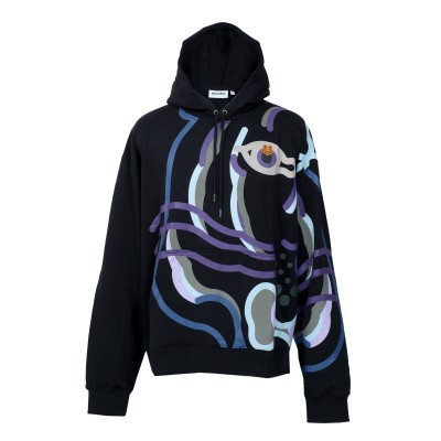 Hoodie K-Tiger Black Purple