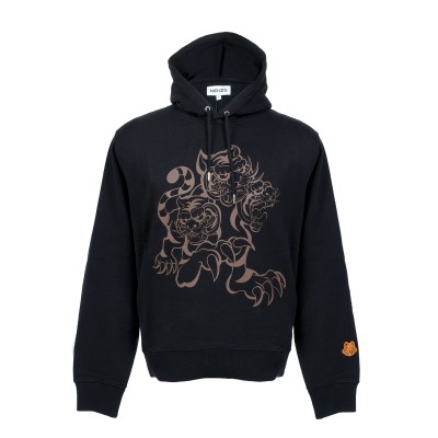 X Kansaiyamamoto Hoodie Three Tiger Black