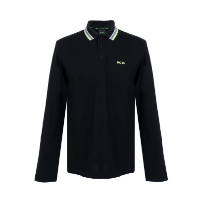 Polo Long Sleeve Plisy 005 Black List Green