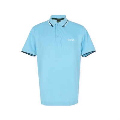 Polo Paddy Pro 451 Light Blue Logo White