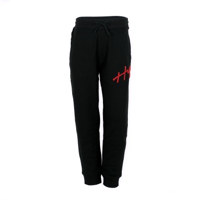 Jogger Pants Drog 001 Black With Handwitten Logo Embroidery