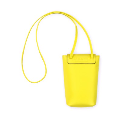 Le Pliage Xtra Phone Case With Leather Citron