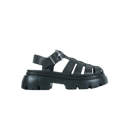 Sun Trekka Rubber Sandal in Black