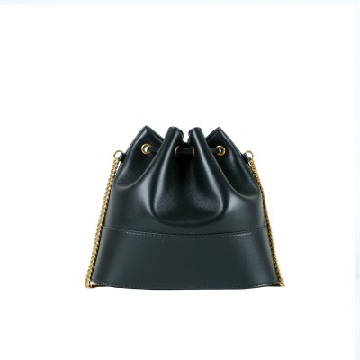 Vlogo Mini Bucket Bag In Nappa Signature Chain Black