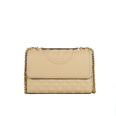 Fleming Medium Convertible Shoulder Bag In Desert Dune GHW