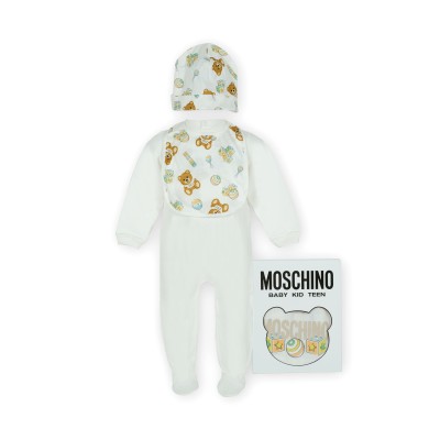 Baby 1Set Logo Toy Cloud Hat And Bib Co-ord