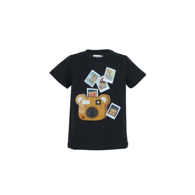 Kids Tshirt Black Polaroid Print