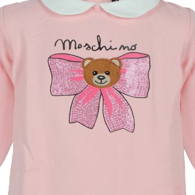 Kids Dress Pink Teddy Bear Logo