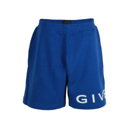 Logo Print Track Shorts Blue