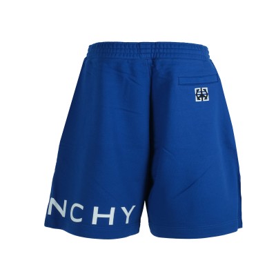 Logo Print Track Shorts Blue