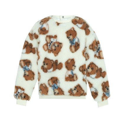 Kids Sweatshirt All Over Bear Cloud