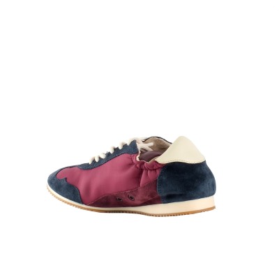 Sneakers Panelled Logo Patch Sedona Wine Perfect Navy