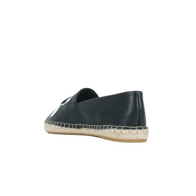 Kamini Karl Ikonik Slip On Black Leather