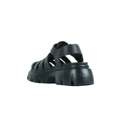 Sun Trekka Rubber Sandal in Black