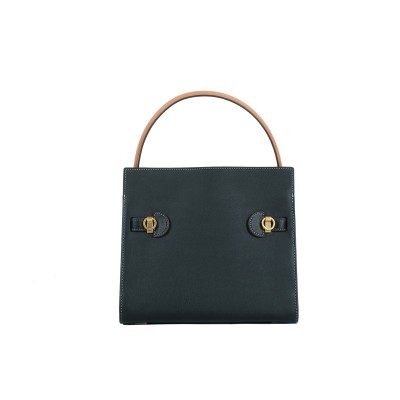 Lee Radziwill Small Double Bag Black