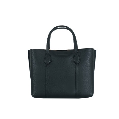 Triple Compartment Tote Bag Black