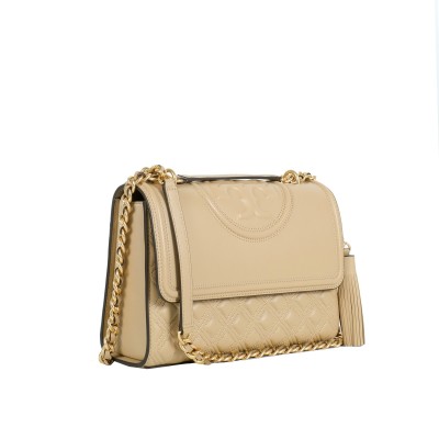 Fleming Medium Convertible Shoulder Bag In Desert Dune GHW