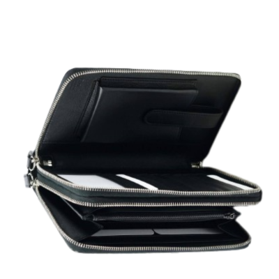 Guccissima Travel Case With Handle Black SHW