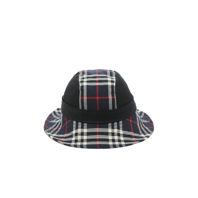 Check Pattern Bucket Hat Navy