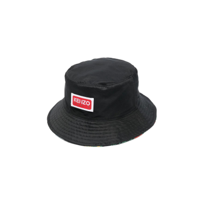 Bucket Hat Labels Reversible All Over Logo Multicolor