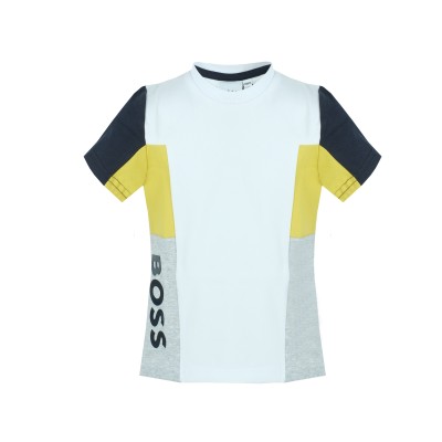 Kids Tshirt Yellow Grey Multicolor