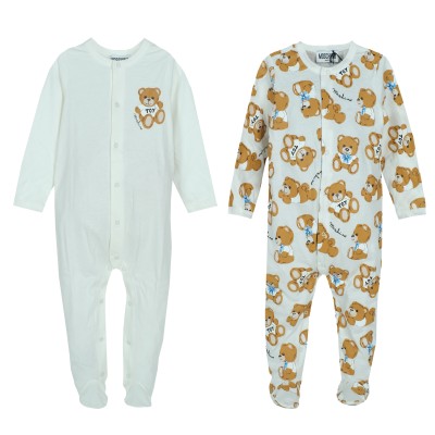 Baby Onesie All Over Teddy Bear Toy Set Cloud