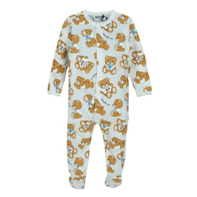 Baby Onesie All Over Teddy Bear Toy Set Cloud