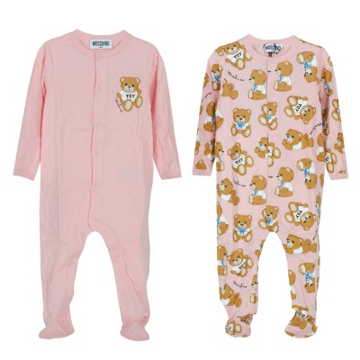 Baby Onesie All Over Teddy Bear Toy Set Sugar Rose