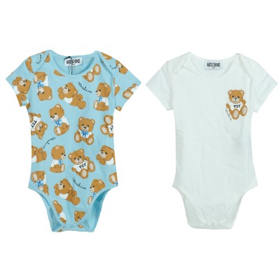 Kids Bodysuit Set Teddy Bear Sky Blue