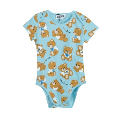 Kids Bodysuit Set Teddy Bear Sky Blue