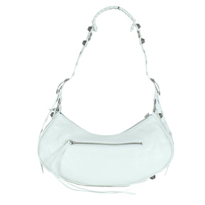 Le Cagole S Shoulder Bag Arena Lamb Optic White