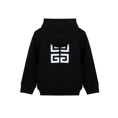 Kids 4G Jacket With Zipper Black Big Logo