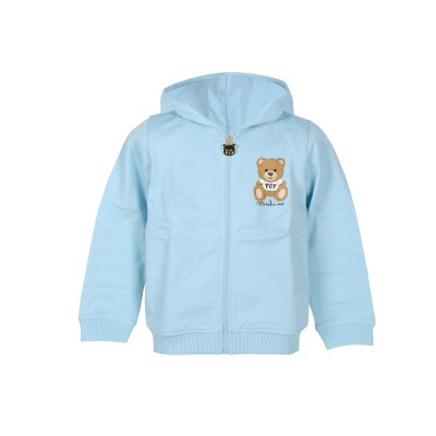 Baby Jacket Zipper Teddy Bear Toy Sky Blue