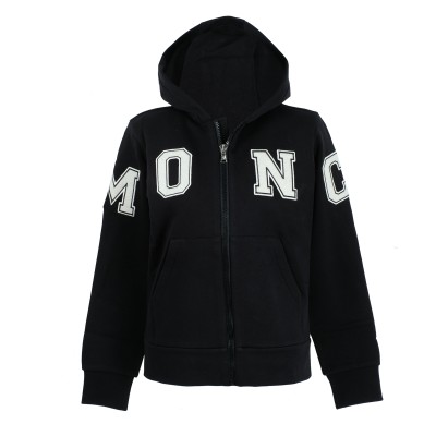 Kids Hoodie Con Cappuccio With Logo Black Ivory