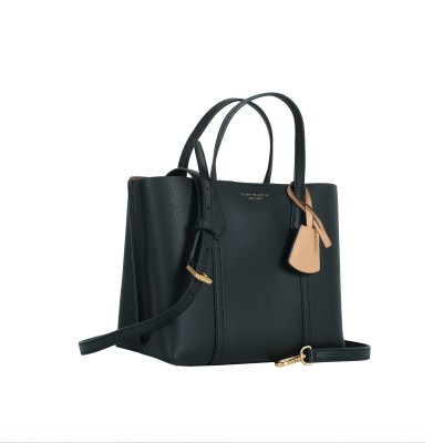 Triple Compartment Tote Bag Black