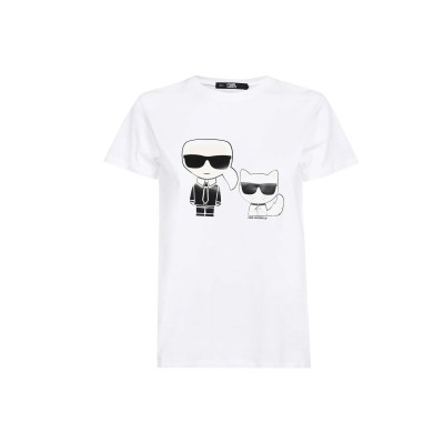 Tshirt Ikonik Karl & Choupette Tee White