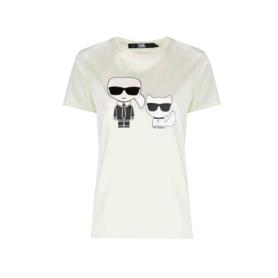 Tshirt Ikonik Karl & Choupette Tee Eucalyptus