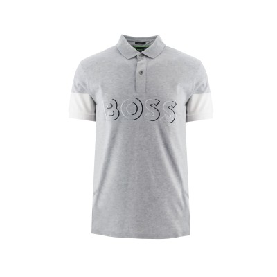 Polo Pavel 059 Open Grey White Logo