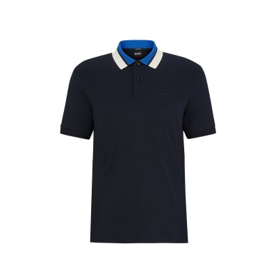 Polo Parlay 173 Dark Blue List Blue Beige