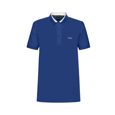 Polo Paule 432 Blue Logo White