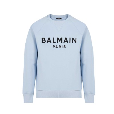 Sweatshirt Light Blue Logo Black