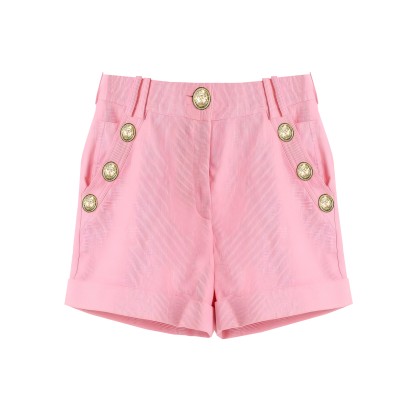 Short Pants Pink with Button