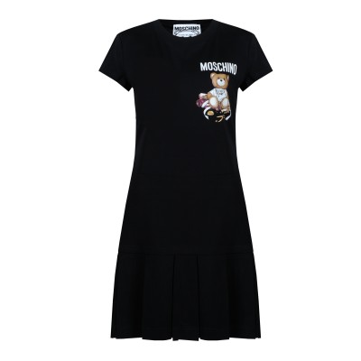 Mini Dress Sartorial Teddy Bear Black