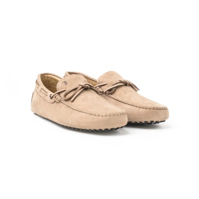 Gommini Driving Loafers Nubuck in Beige