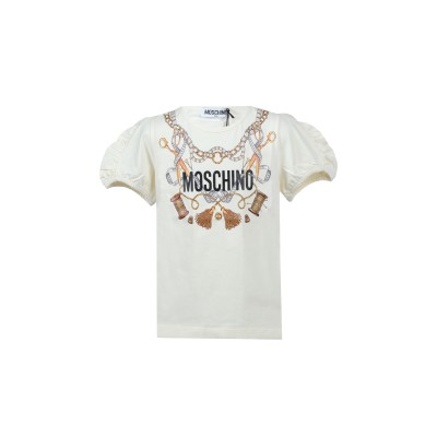 Kids Tshirt Sartorial Logo Avorio