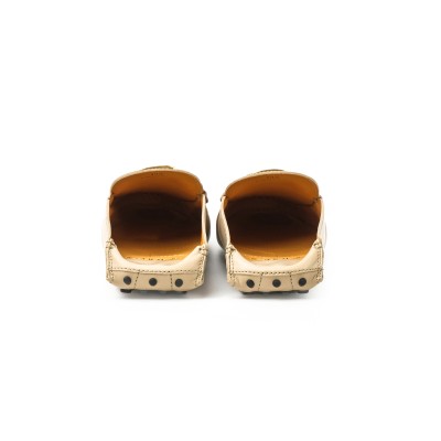 Gommino Mocassin Leather Mule Sand