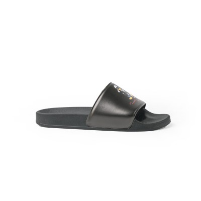 Disney Kondo Slide Sandal In Black Rubber