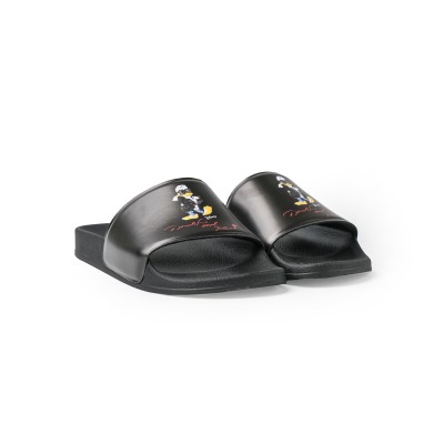 Disney Kondo Slide Sandal In Black Rubber