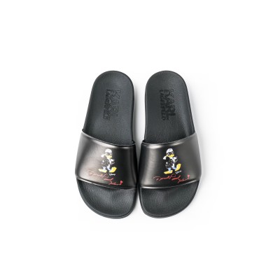 Disney Kondo Slide Sandal In Black Rubber